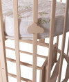 Кроватка-трансформер Лель Декор 17 в 1 с маятником 125*75 (овал) и 75*75 (круг) слон.кость