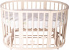 Кроватка-трансформер Лель Декор 17 в 1 с маятником 125*75 (овал) и 75*75 (круг) слон.кость