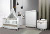 Комод Lovely baby Boni белый деревянные вставки