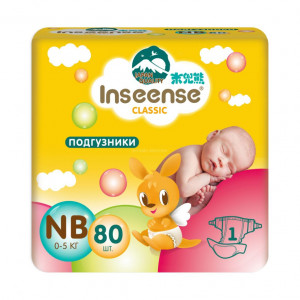 INSEENSE Подгузники  Classic  NB (0-5 кг) 80 шт (4) - фото 1