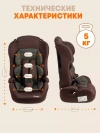 Автокресло Zlatek Atlantic ZL513 Lux 1/2/3 (9-36 кг) коричневый карбон