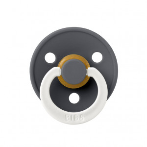 Пустышка латексная BIBS Colour Iron Glow 6-18 месяцев - фото 1