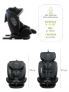 Автокресло Indigo Max-X isofix 0/1/2/3 (0-36 кг) графит