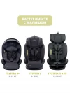 Автокресло Indigo Max-X isofix 0/1/2/3 (0-36 кг) графит