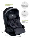 Автокресло Indigo Max-X isofix 0/1/2/3 (0-36 кг) графит