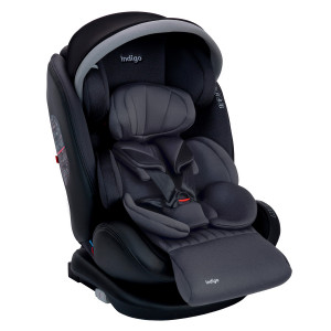 Автокресло Indigo Max-X isofix 0/1/2/3 (0-36 кг) графит