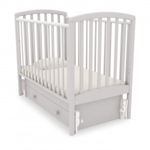 Кроватка Гандылян Дашенька с маятником 120*60 белая ночь