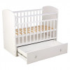 Кроватка Фея 750 с маятником 120*60 белый