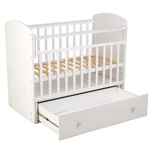 Кроватка Фея 750 с маятником 120*60 белый