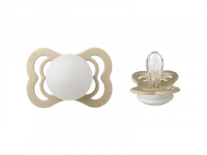Пустышка силиконовая BIBS Supreme Silicone Vanilla Glow 0-6 месяцев