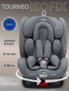 Автокресло Indigo Tourneo isofix 0/1/2/3 (0-36кг) светло-серый