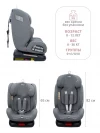 Автокресло Indigo Tourneo isofix 0/1/2/3 (0-36кг) светло-серый