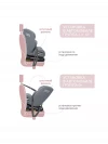 Автокресло Indigo Tourneo isofix 0/1/2/3 (0-36кг) серый-зеленый