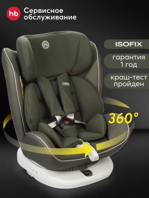 Автокресло Happy Baby Unix 0/1/2/3 (0-36 кг) Dark olive - фото 1