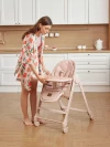 Стул для кормления Happy Baby Berny Lux New Rose