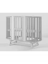 Кроватка-трансформер Incanto Verona 11 в 1 с маятником 125*75 (овал) и 75*75 (круг) серый/белый