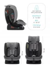 Автокресло Indigo Reflex AY913 0/1/2/3 (0-36 кг) серый-серый