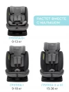 Автокресло Indigo Reflex AY913 0/1/2/3 (0-36 кг) серый-серый