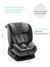 Автокресло Indigo Reflex AY913 0/1/2/3 (0-36 кг) серый-серый