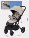 Коляска прогулочная MOWBaby Turbo 2.0 MB021 Beige