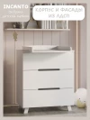 Комод Incanto Anniken LUX 800/3 ЛДСП белый