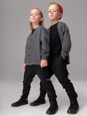 Брюки (Цвет светло-серый, Размер 92-98), 6-370U - фото 1