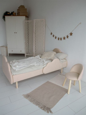 Кровать подростковая Облако 160*70 бежевый