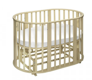 Кроватка-трансформер Sweet Baby Delizia V2 9 в 1 с маятником 125*75 (овал) и 75*7 сл.кост