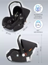 Автокресло Indigo Unica LB321 0+ (0-13кг) черный