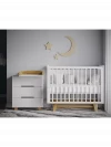 Кроватка Incanto Anniken Ecco 120*60 с маятником белый/бук