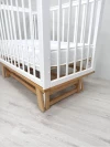Кроватка Incanto Anniken Ecco 120*60 с маятником белый/бук