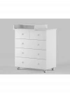 Комод Incanto Nova 800/5 белый