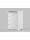Комод Incanto Nova 600/4 белый