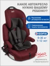 Автокресло Siger Star SG 517 1/2/3 (9-36 кг) вишня