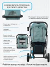 Коляска прогулочная Luxmom T2 синий