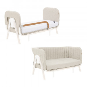 Расширение для кроватки Tutti Bambini CoZee XL Scandinavian Walnut/Ecru  - фото 1