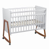 Кроватка Мой малыш Astrid 120*60 без маятника белый/бук
