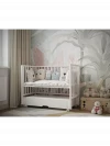 Кроватка Incanto Hollie 120*60 с маятником белый