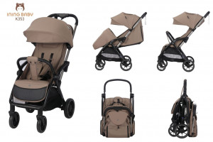 Коляска прогулочная Ining Baby Fold K353 khaki