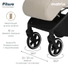 Коляска прогулочная Pituso Matrix PU Cappuccino New