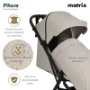 Коляска прогулочная Pituso Matrix PU Cappuccino New