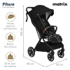 Коляска прогулочная Pituso Matrix PU Black