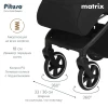 Коляска прогулочная Pituso Matrix PU Black