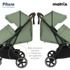 Коляска прогулочная Pituso Matrix PU Emerald mood