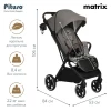 Коляска прогулочная Pituso Matrix PU Graphite