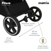Коляска прогулочная Pituso Matrix PU Graphite