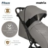 Коляска прогулочная Pituso Matrix PU Graphite