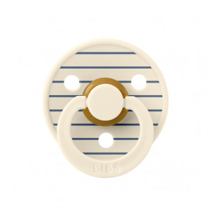 Пустышка латексная BIBS Studio Colour - Pin - Ivory Steel Blue, 0+ мес. - фото 1