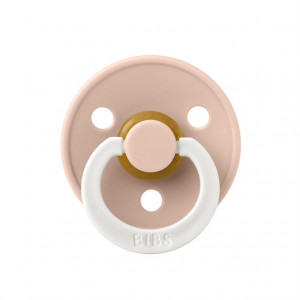 Пустышка латексная ночная BIBS Colour Glow Anatomical - Blush, 6+ мес. - фото 1