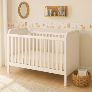 Простыня трикотажная на резинке для детской кроватки
"однотон", цвет молочный 9006/10п - фото 1